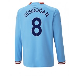 Manchester City Ilkay Gundogan #8 Hemmatröja 2022-23 Långärmad